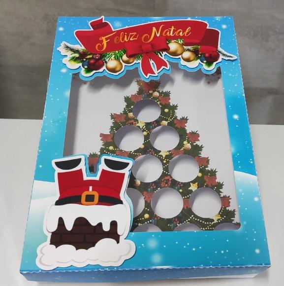 Cx Arvore de Natal 9 ou 15 Doces