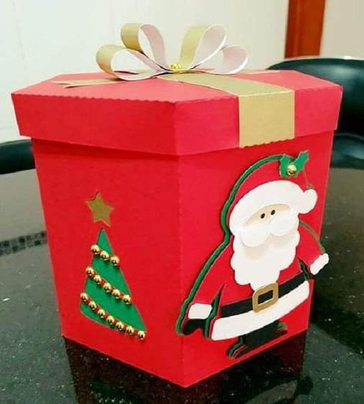 Caixa Porta Panetone Natal 2