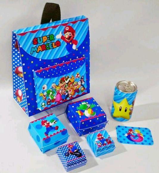 Mochila Mario Bros na Escola