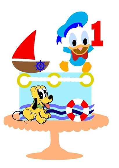 Tp Donald e Pluto Cute em Camadas