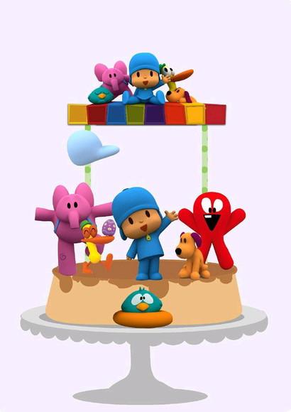 Topo de Bolo Pocoyo 4