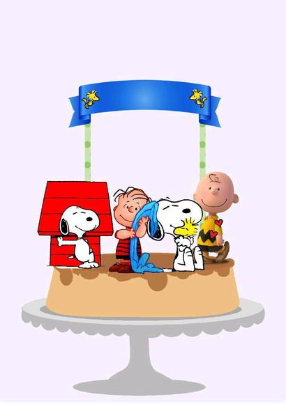 Topo de Bolo Snoopy 2