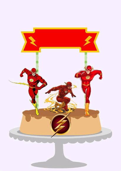 Topo de Bolo The Flash