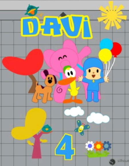 Topo de Bolo Pocoyo 3