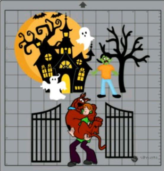 Topo de bolo Scooby doo