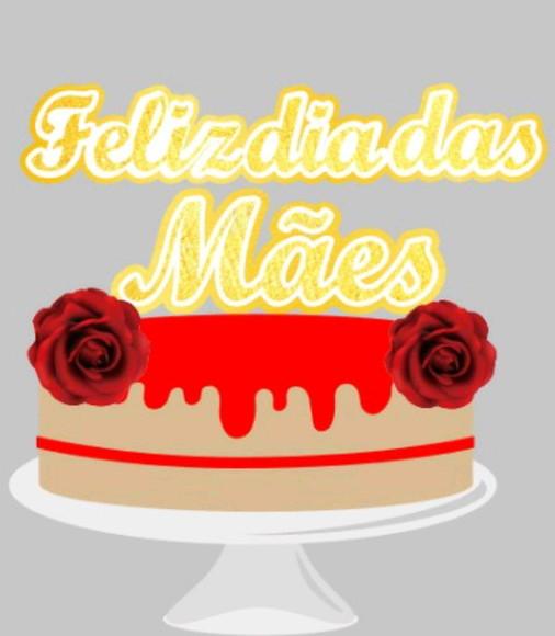Topo Feliz Dia das Mães Duas Rosas