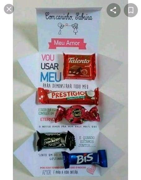 Cx Amor Msg c/ Chocolates