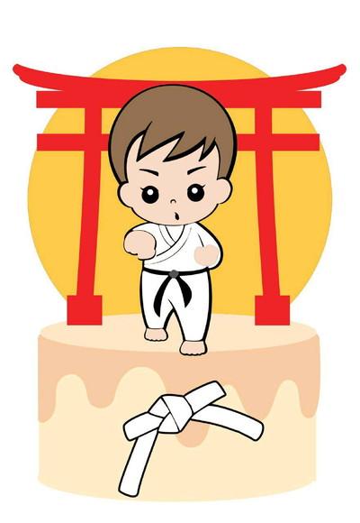 Topo de Bolo Karate Judô