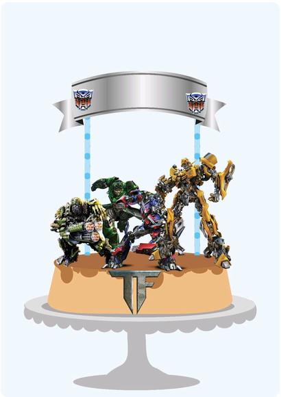 Topo de Bolo Transformes