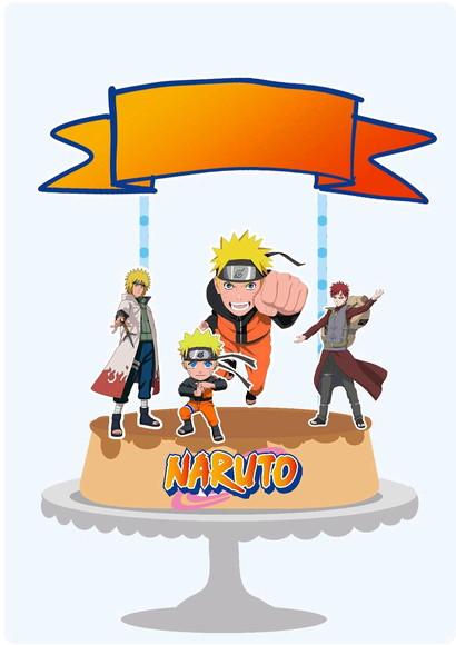 Topo de Bolo Naruto