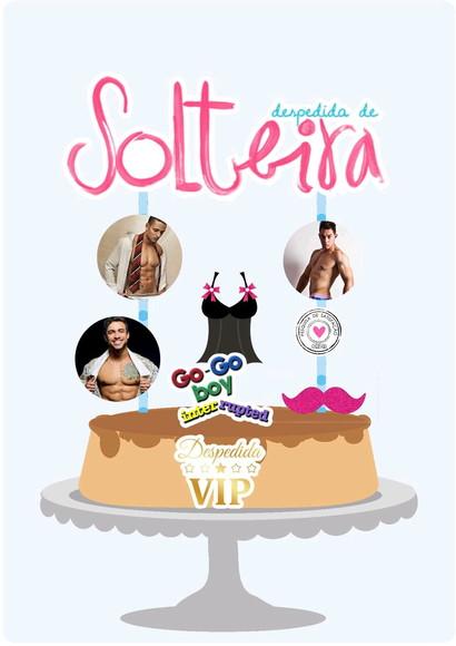 Topo de Bolo Despedida de Solteira