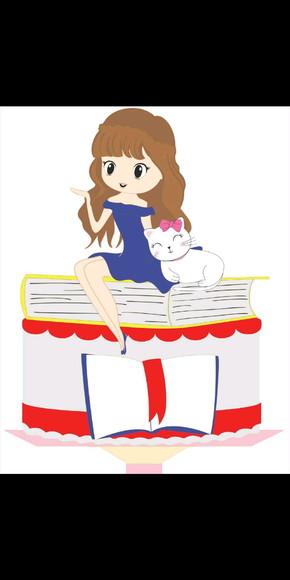 Topo de Bolo Menina no Livro