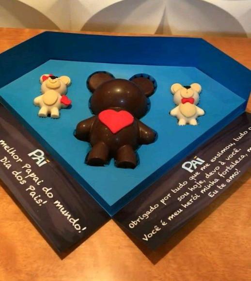 Cx 5 Lados Urso de Chocolate