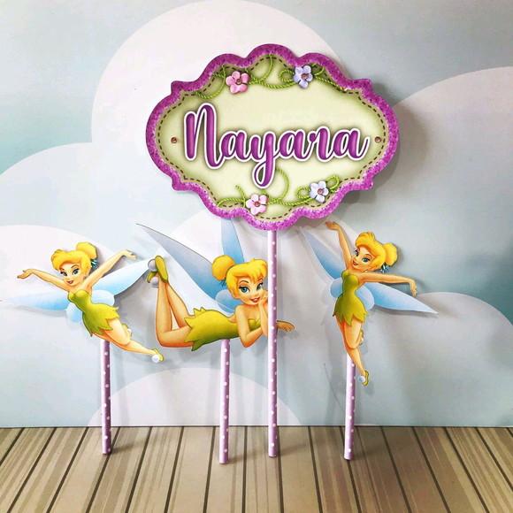 Topo de Bolo Tinker Bell