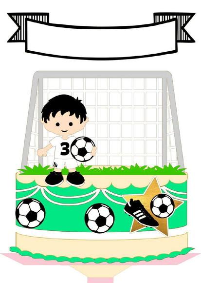 Topo de Bolo Futebol