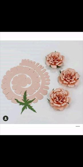 Flor Grande em Espiral