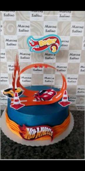 Topo de Bolo Hot Wheels 2
