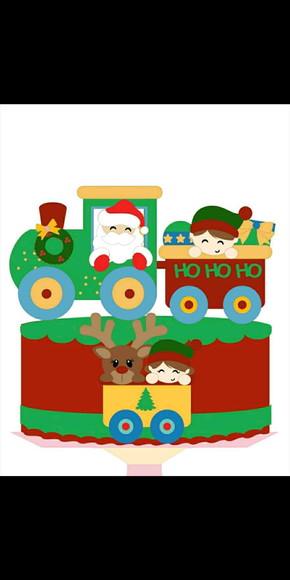 Topo Papai Noel Trenzinho