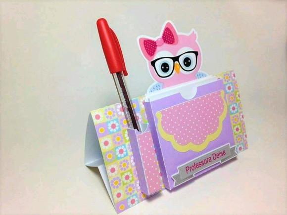 Porta Bloquinho e Caneta
