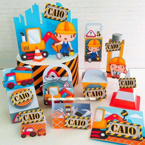 Kit Festa Menino Construtor