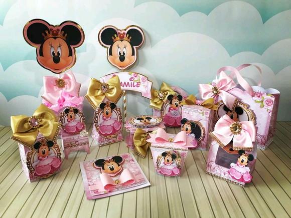 Kit Festa Minnie Realeza Rosa