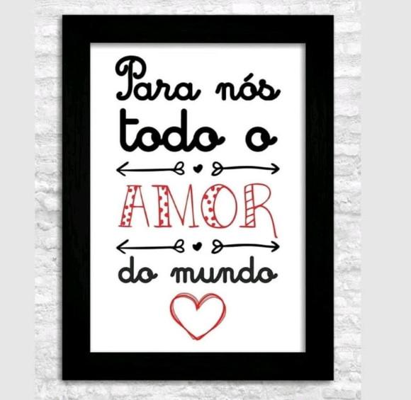 Quadro para Nós Todo Amor do Mundo