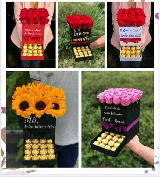 Molde Limpo Cx Bombom e Flores