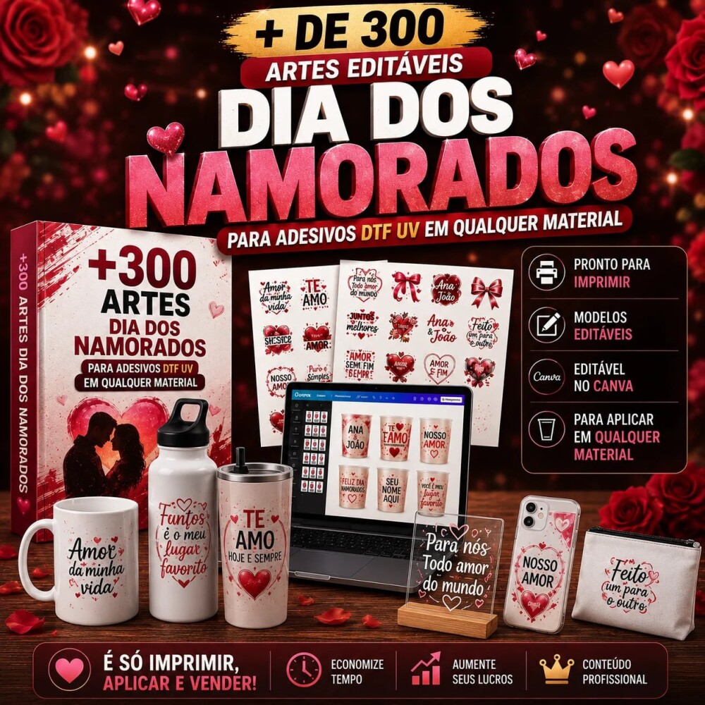 DTF UV DIA DOS NAMORADOS