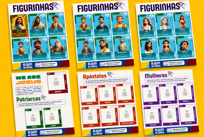 Álbum de Figurinhas religioso