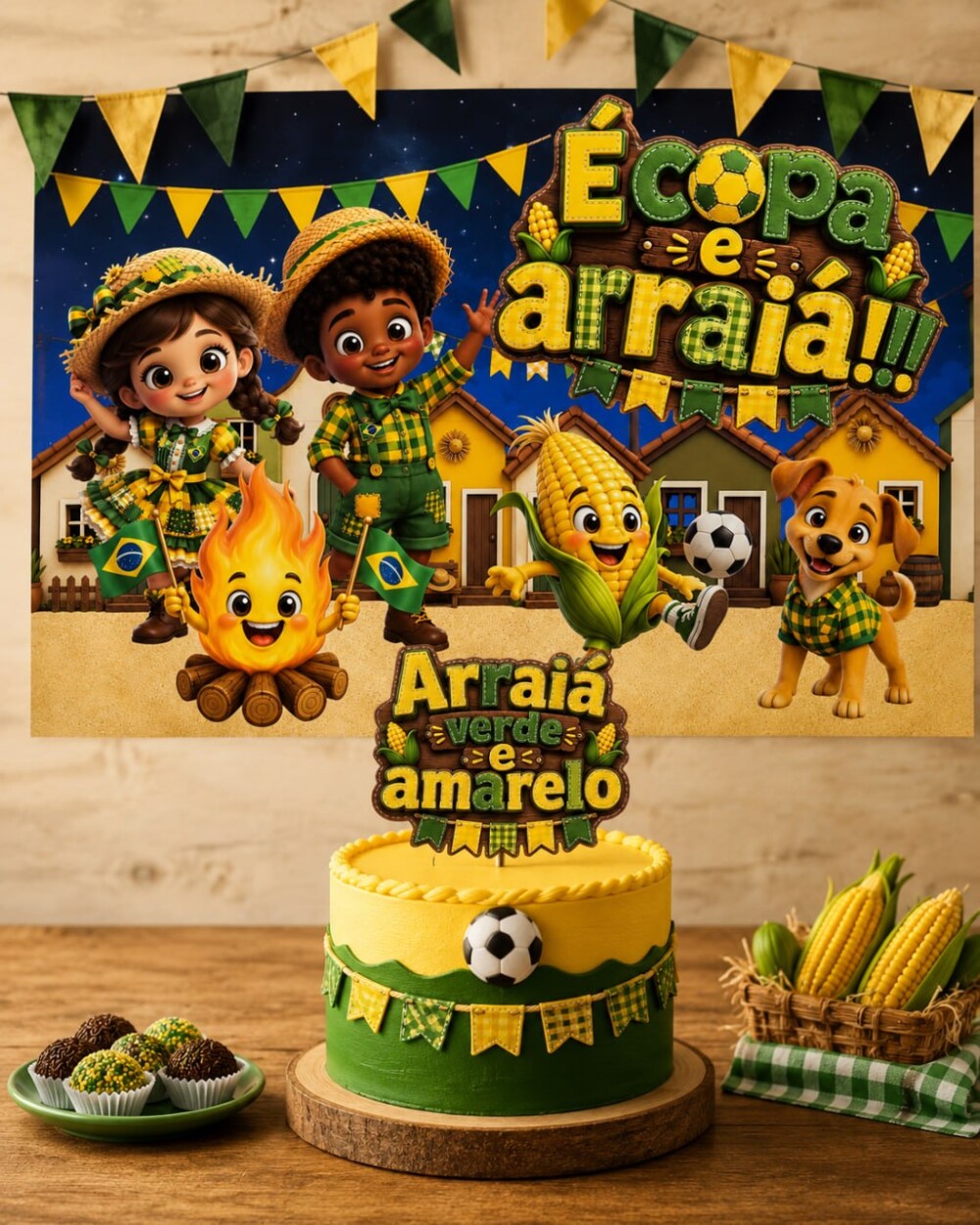 kit festa copa no arraiá