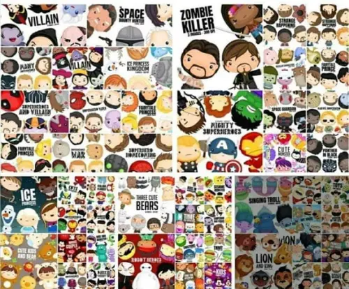 Kit Digital Heróis Cute