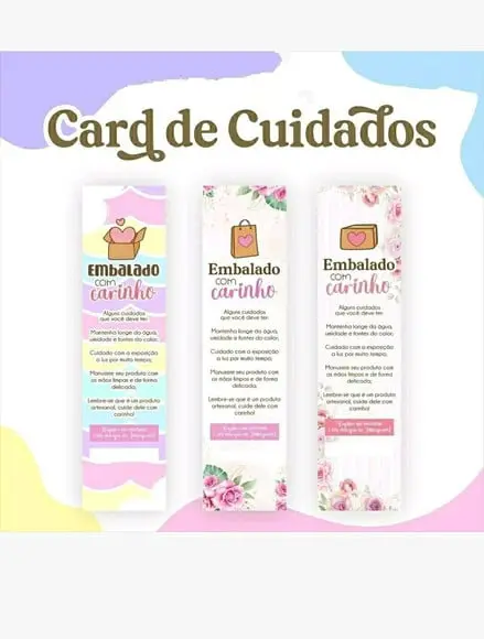 Card Cuidado Produto Artesanal