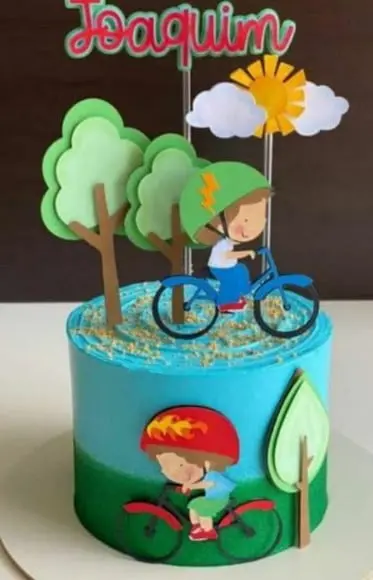 Topo Menino de Bicicleta 2476
