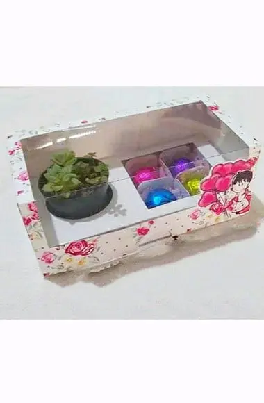 Porta Suculenta com Bombons