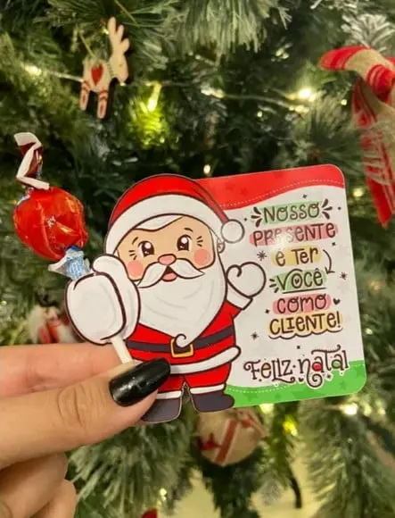 Papai Noel c/ Pirulito de Natal 001103