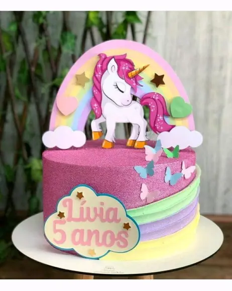 Topo Unicórnio c/ Arco Íris 1000