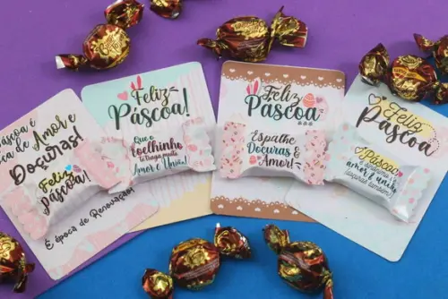 Card c/ Balinha de Páscoa