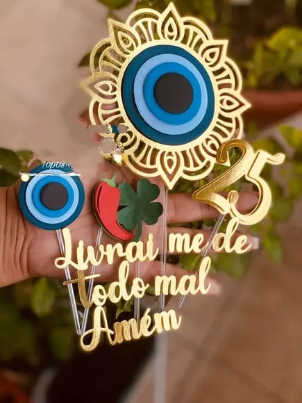 Topo Olho Grego Mandala Lux