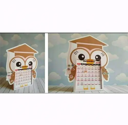 Calendário Corujinha