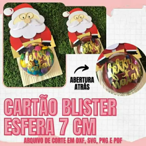 Cartão Blister Noel