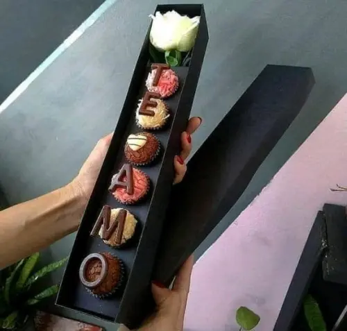 Cx Bombons com Rosa