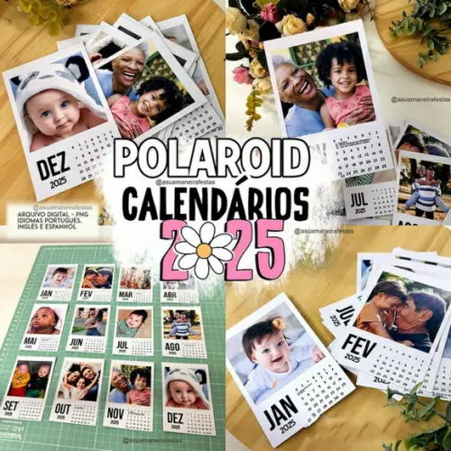 Calendário Polaroid 2025