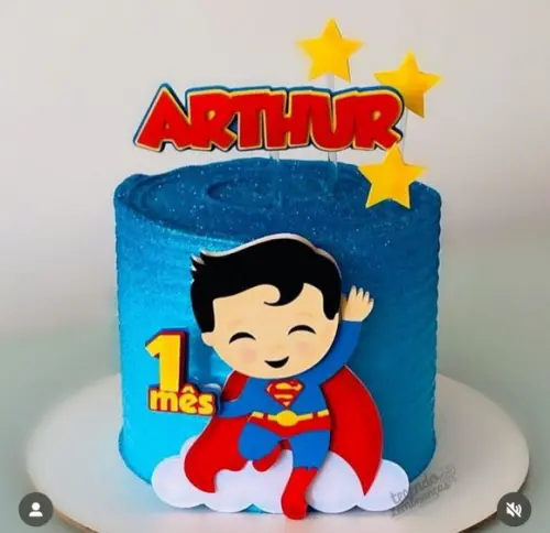 Topo Super Man Cute