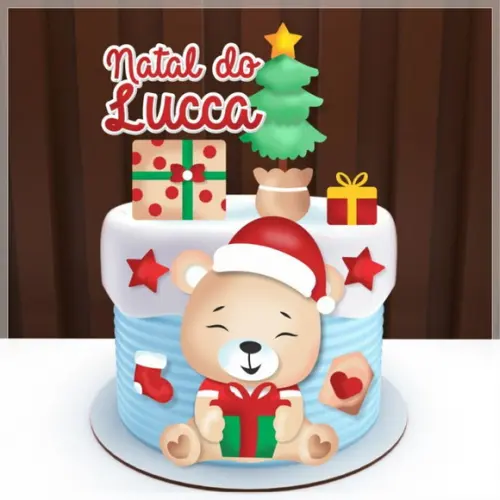Urso Natalino em Camadas 01145