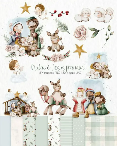 Papel Natal de Jesus 001069