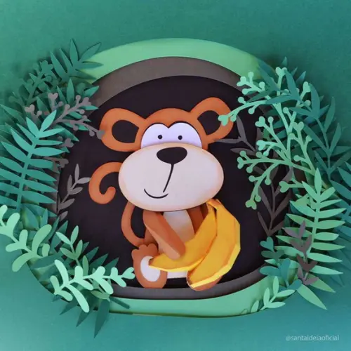 Topo Macaco com Banana