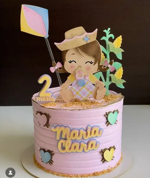 Topo Junino Bebê Candy
