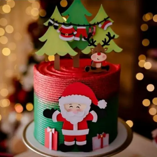 Topo Noel com Rena e Varal