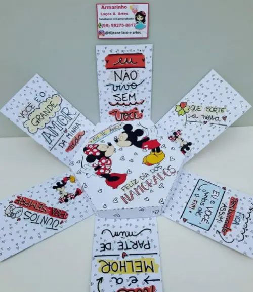 Cx Explosão Mickey e Minnie