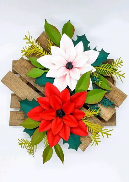 Flor com moldura ripada
